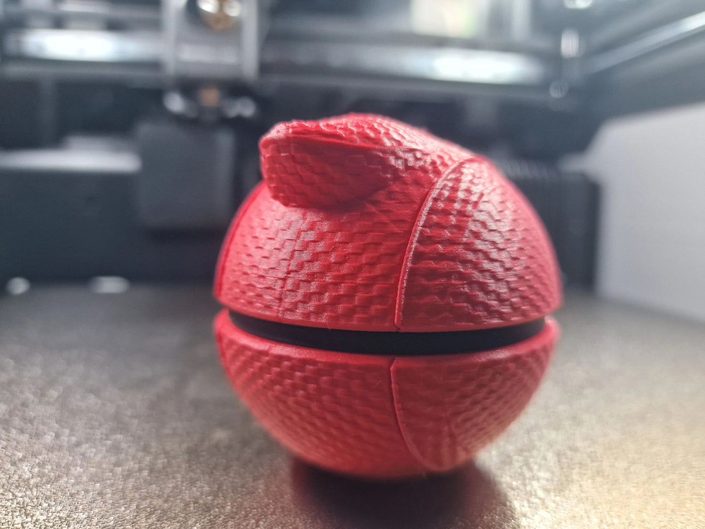 Premium Deadpool Pokeball. Ready-to-Display 3D Printed Marvel x Pokémon Crossover Collectible