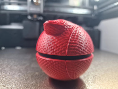 Premium Deadpool Pokeball. Ready-to-Display 3D Printed Marvel x Pokémon Crossover Collectible