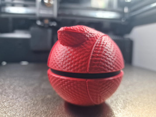 Premium Deadpool Pokeball. Ready-to-Display 3D Printed Marvel x Pokémon Crossover Collectible