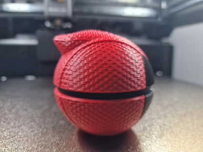 Premium Deadpool Pokeball. Ready-to-Display 3D Printed Marvel x Pokémon Crossover Collectible