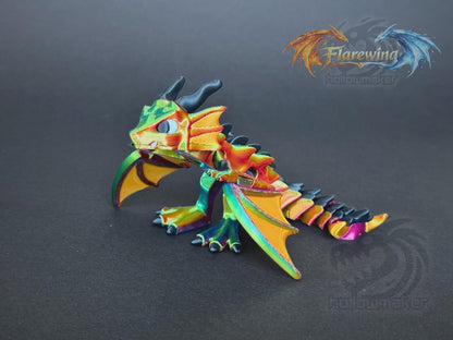 Flarewing - Interactive Flappy Dragon | Animated Wing-Flapping Figurine